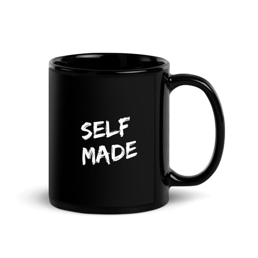 Self Made Black Glossy Mug