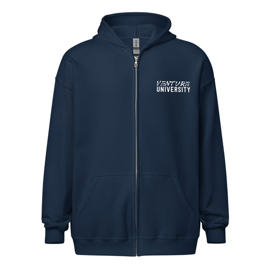 Venture University Unisex Zip Hoodie