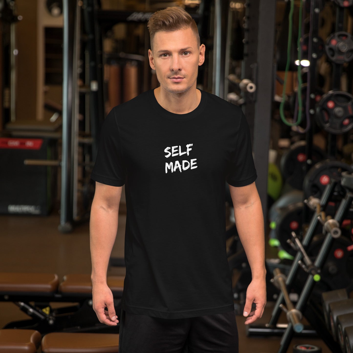 Self Made - White Text - Unisex T-Shirt