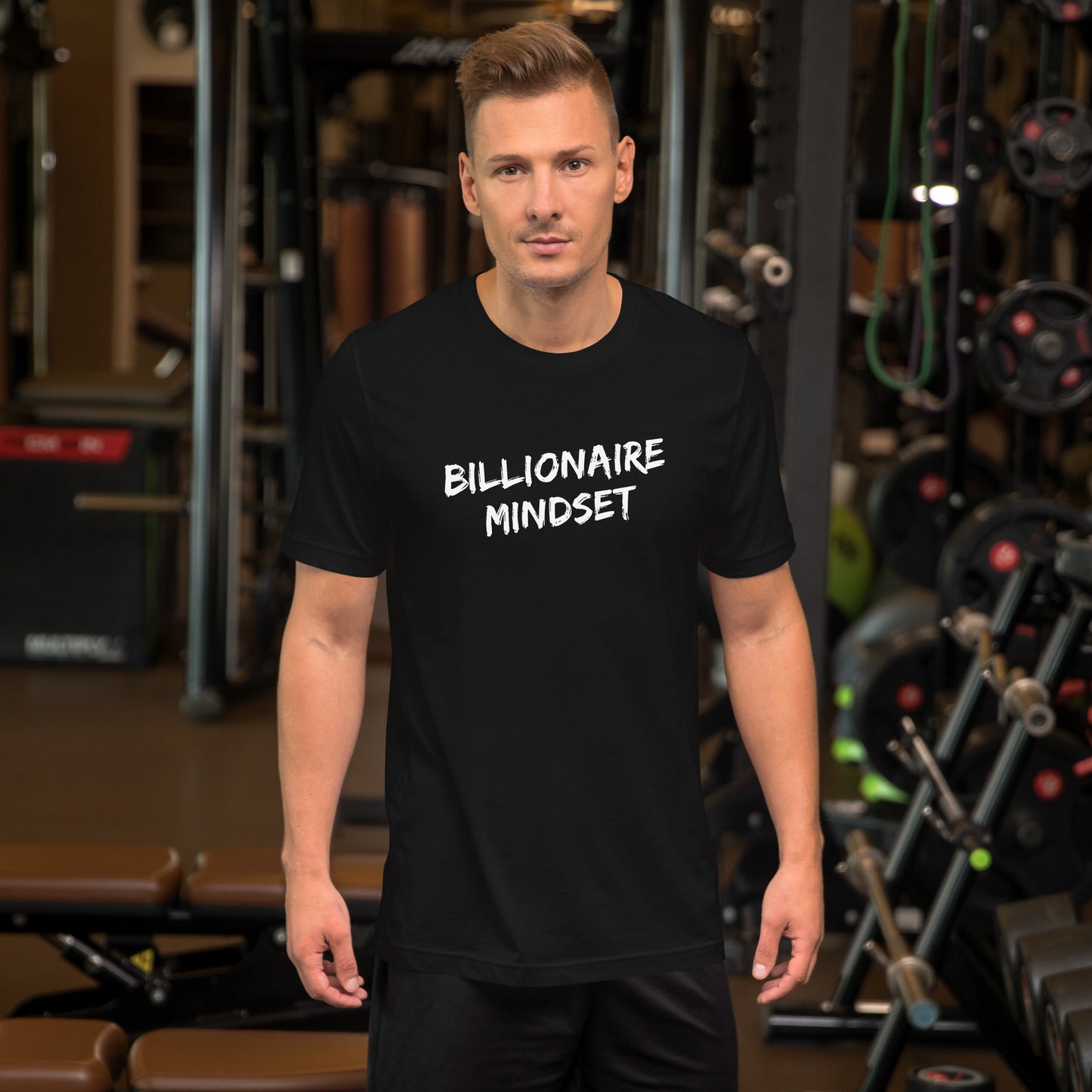 Billionaire Mindset - White Text - Unisex T-Shirt