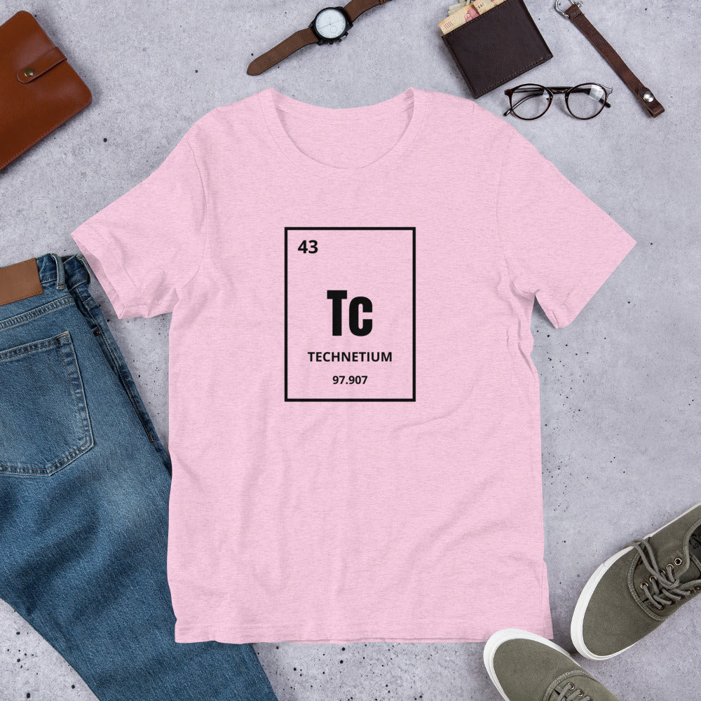 Technetium Element Unisex T-Shirt (First Element Humans Produced)