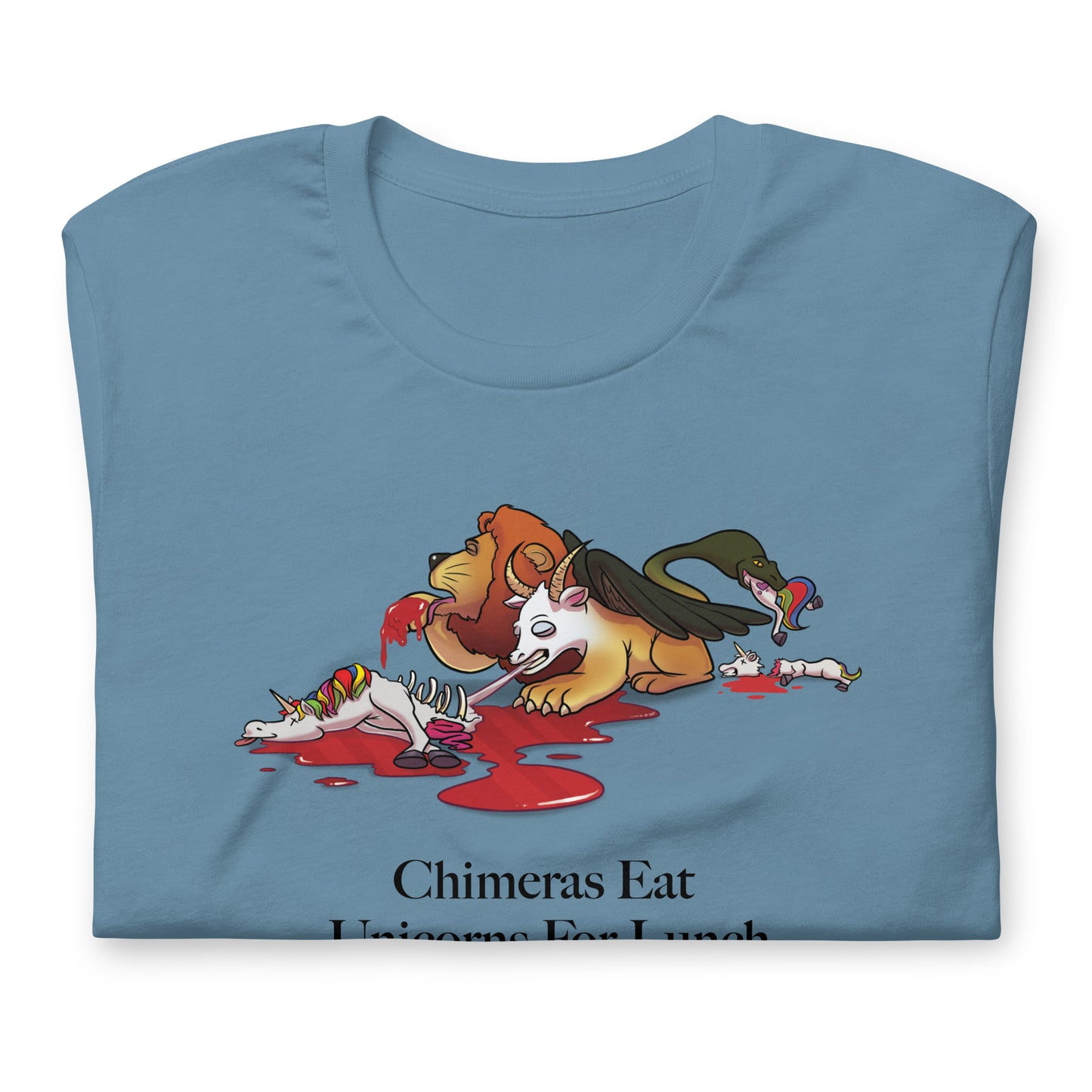 Chimeras Eat Unicorns For Lunch Unisex T-Shirt (Chimera = $1T+ Valuation, Unicorn = $1B+ Valuation)