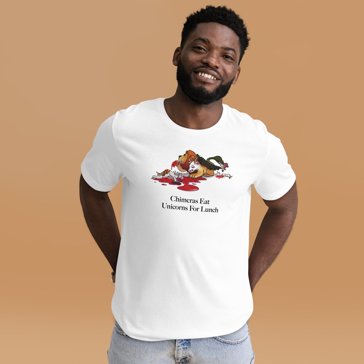 Chimeras Eat Unicorns For Lunch Unisex T-Shirt (Chimera = $1T+ Valuation, Unicorn = $1B+ Valuation)