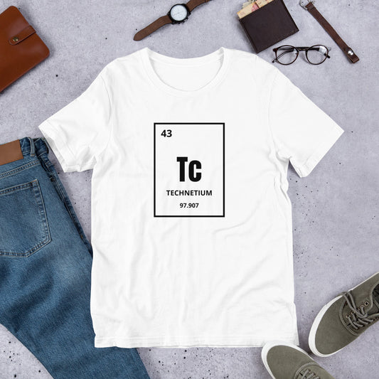 Technetium Element Unisex T-Shirt (First Element Humans Produced)