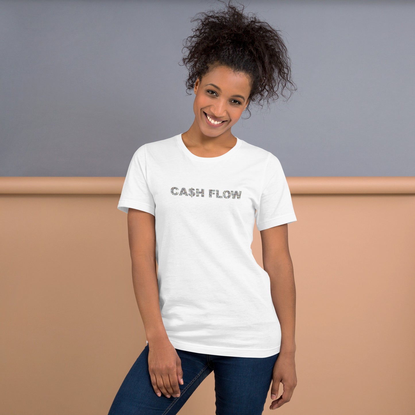CA$H FLOW - Money Background - T-Shirt