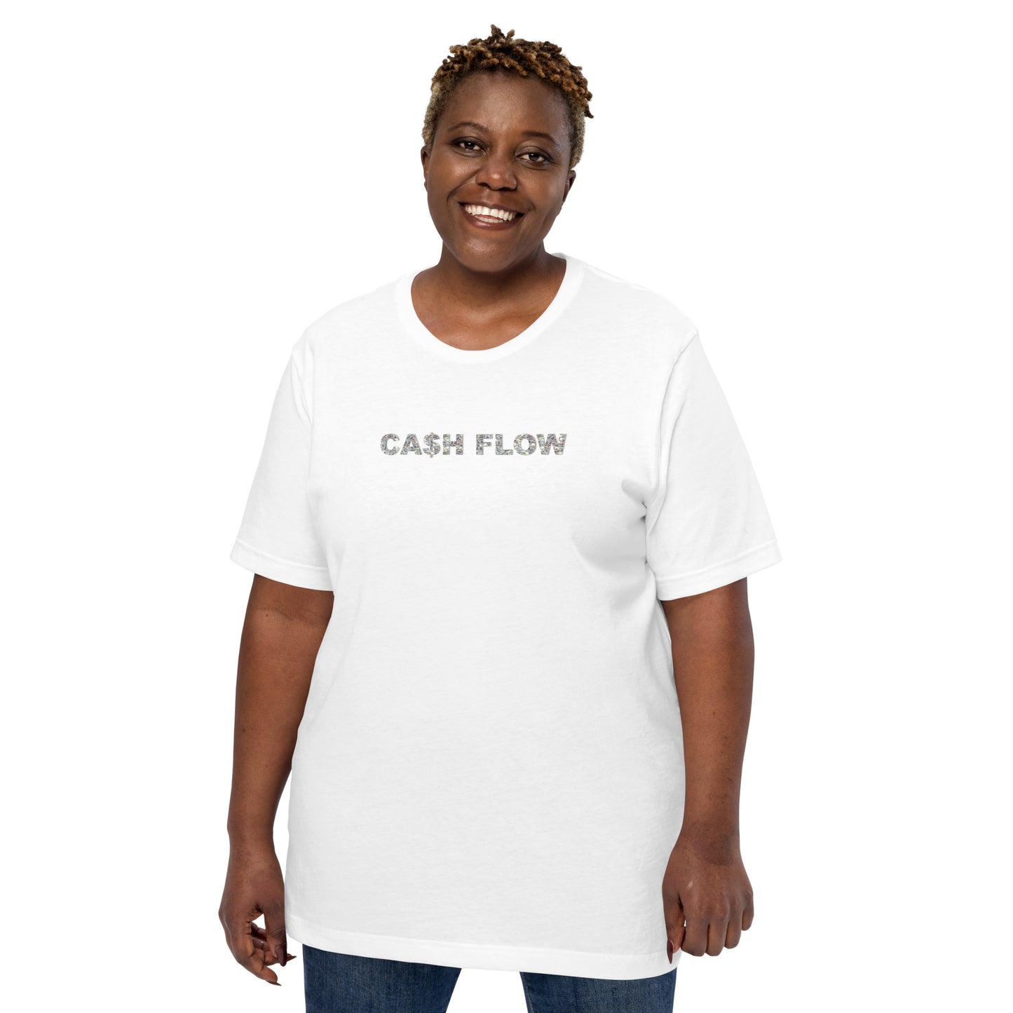 CA$H FLOW - Money Background - T-Shirt