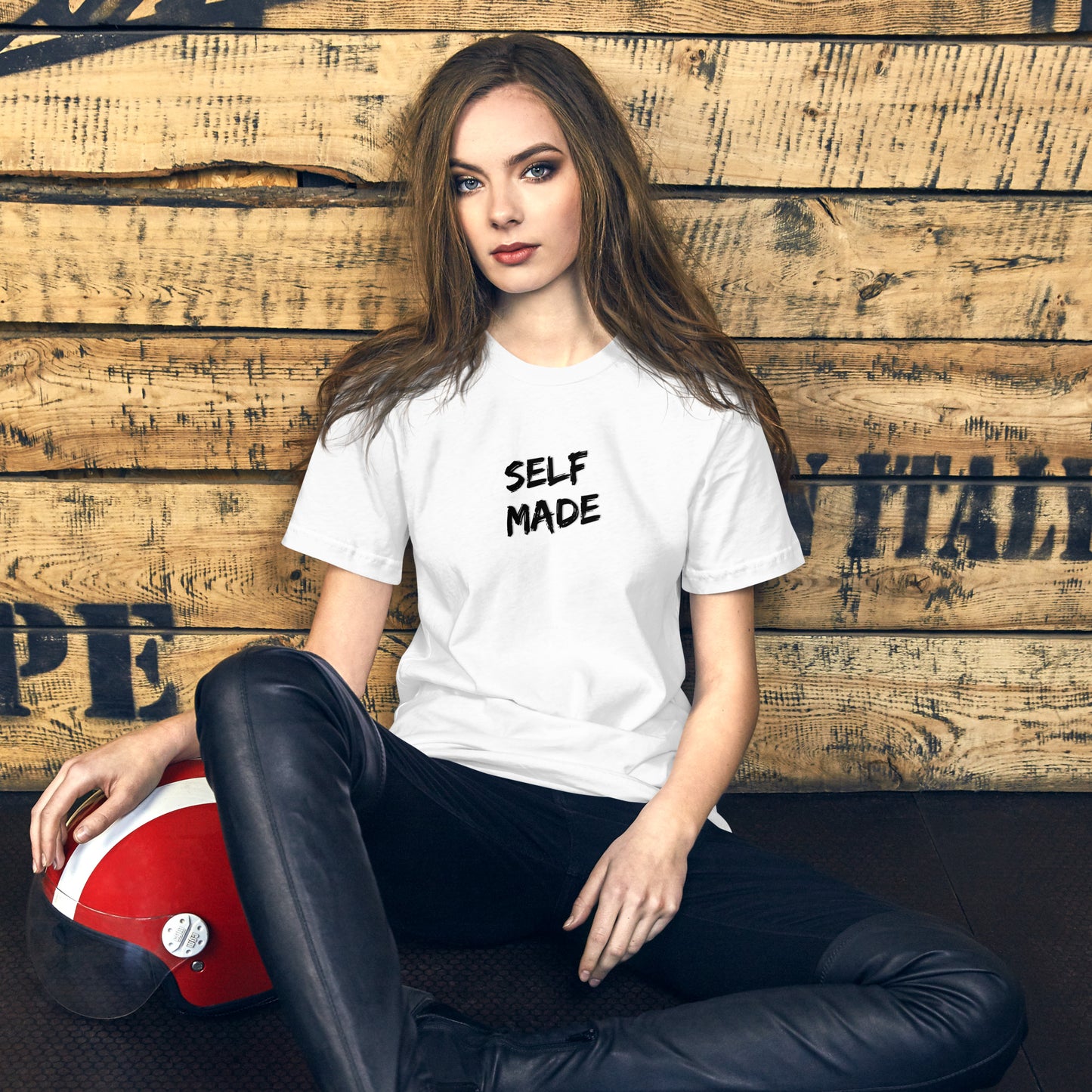 Self Made - Black Text - Unisex T-Shirt