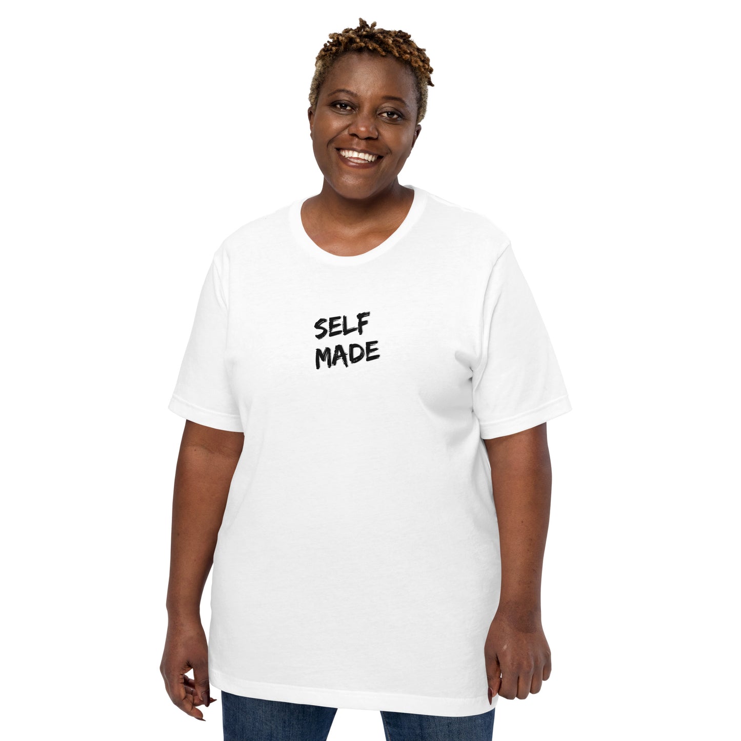 Self Made - Black Text - Unisex T-Shirt
