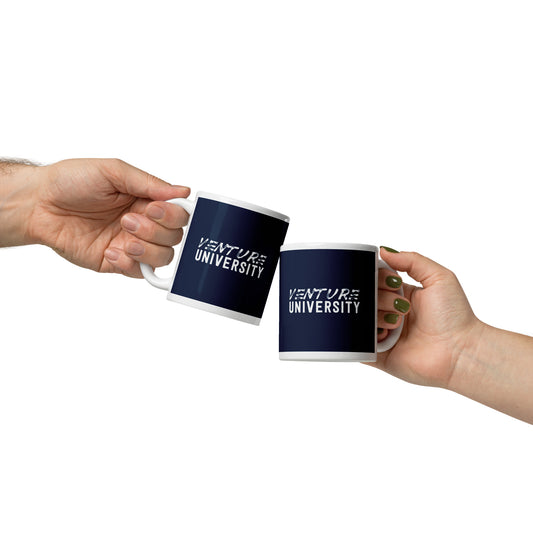 Venture University White Glossy Mug