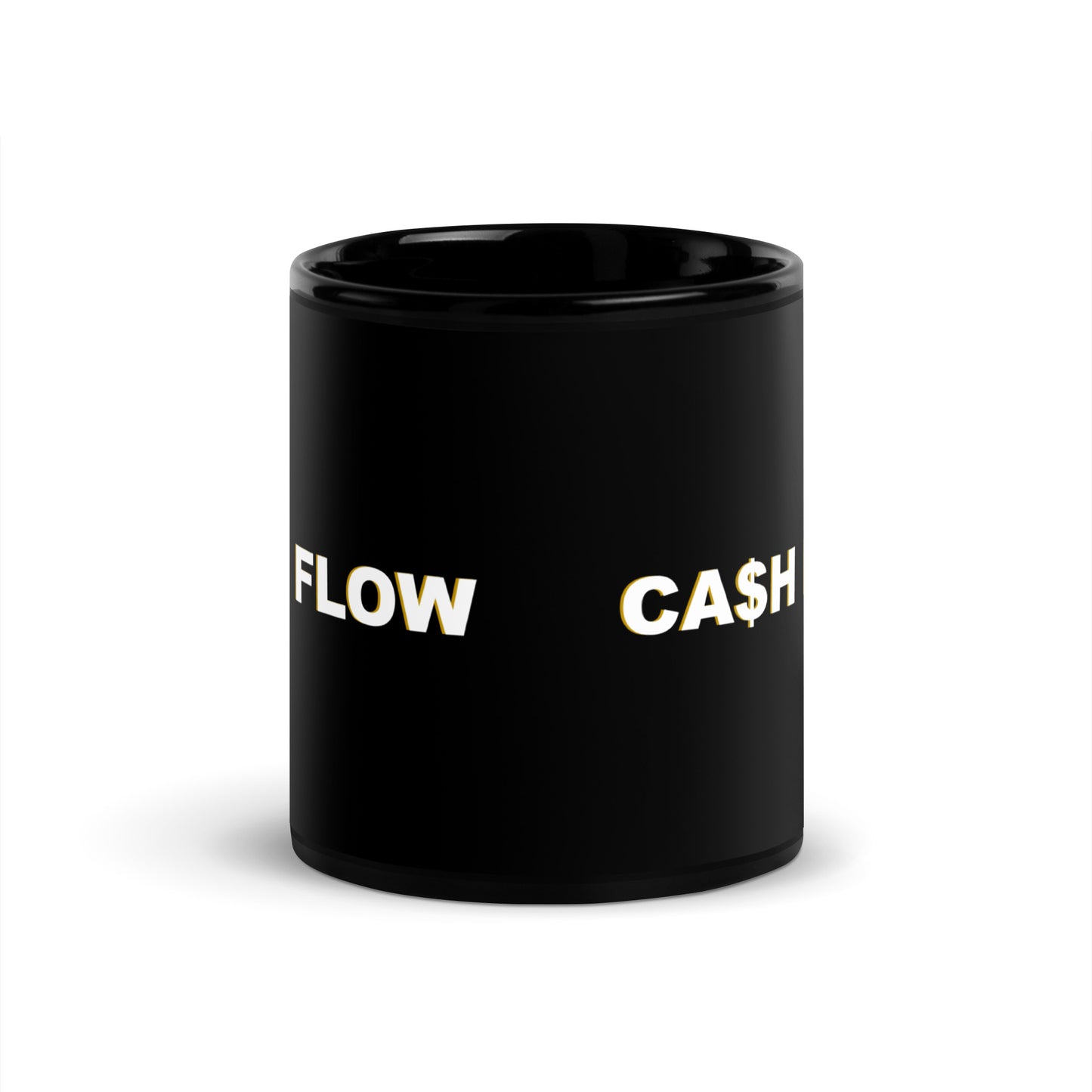 CA$H FLOW Black Glossy Mug