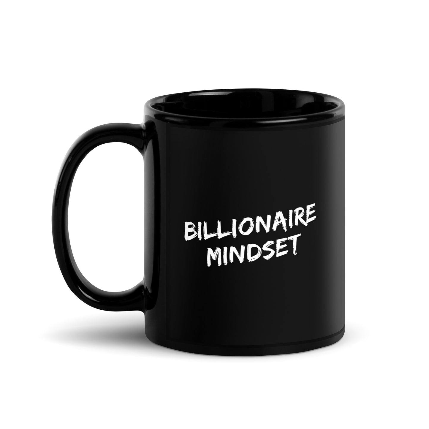 Billionaire Mindset Black Glossy Mug