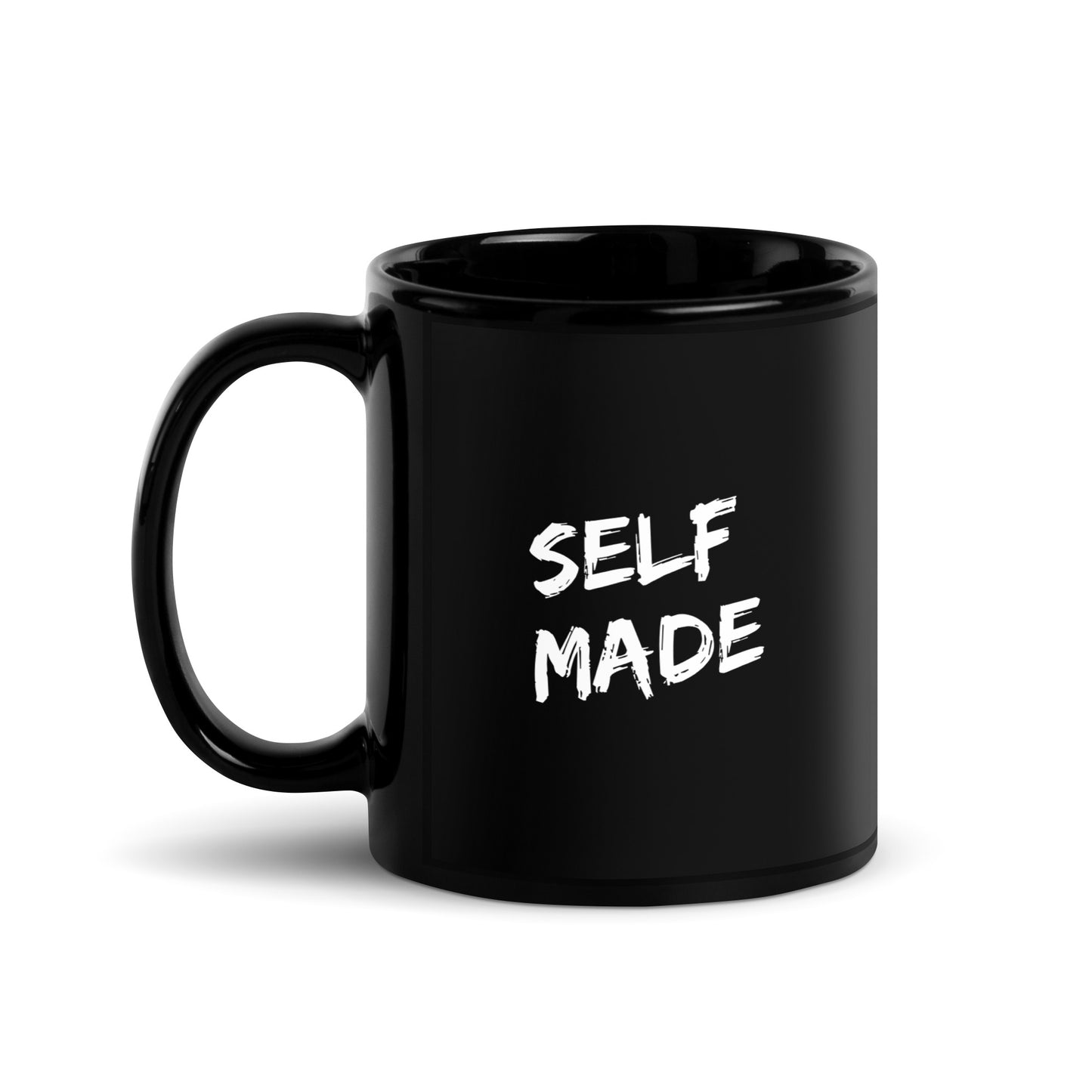 Self Made Black Glossy Mug