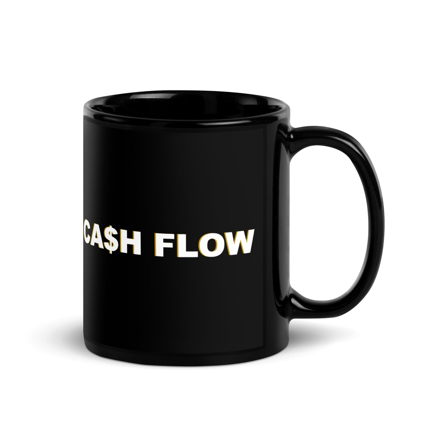 CA$H FLOW Black Glossy Mug