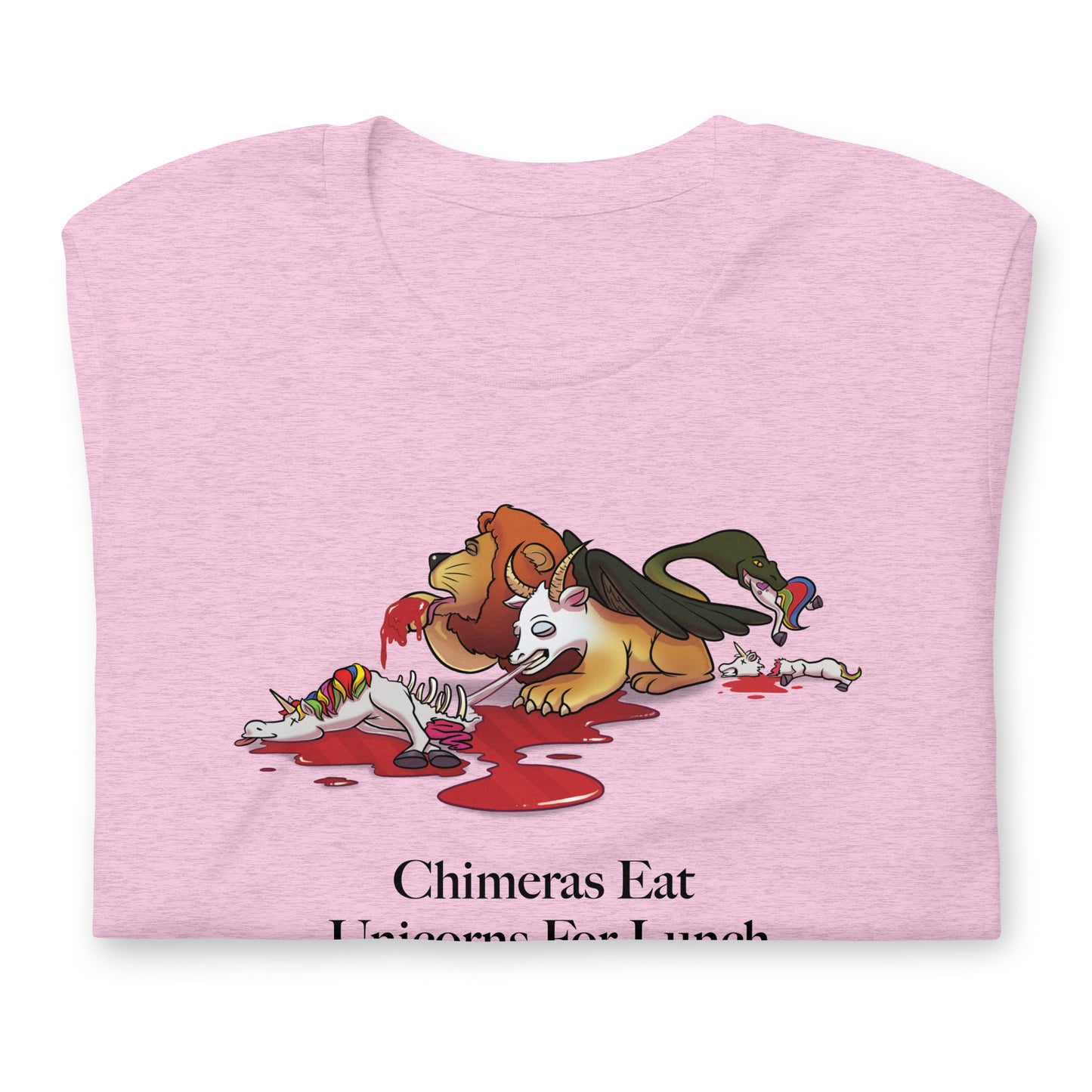 Chimeras Eat Unicorns For Lunch Unisex T-Shirt (Chimera = $1T+ Valuation, Unicorn = $1B+ Valuation)