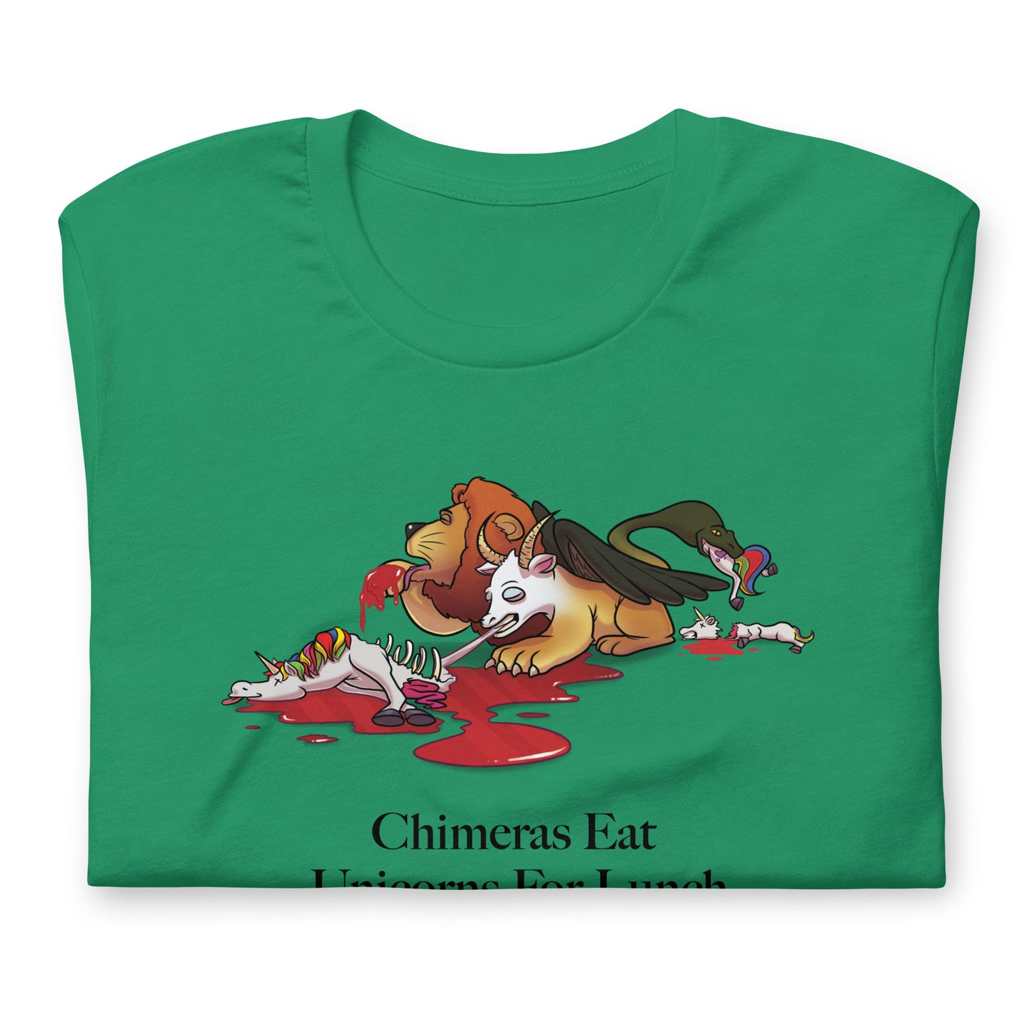 Chimeras Eat Unicorns For Lunch Unisex T-Shirt (Chimera = $1T+ Valuation, Unicorn = $1B+ Valuation)