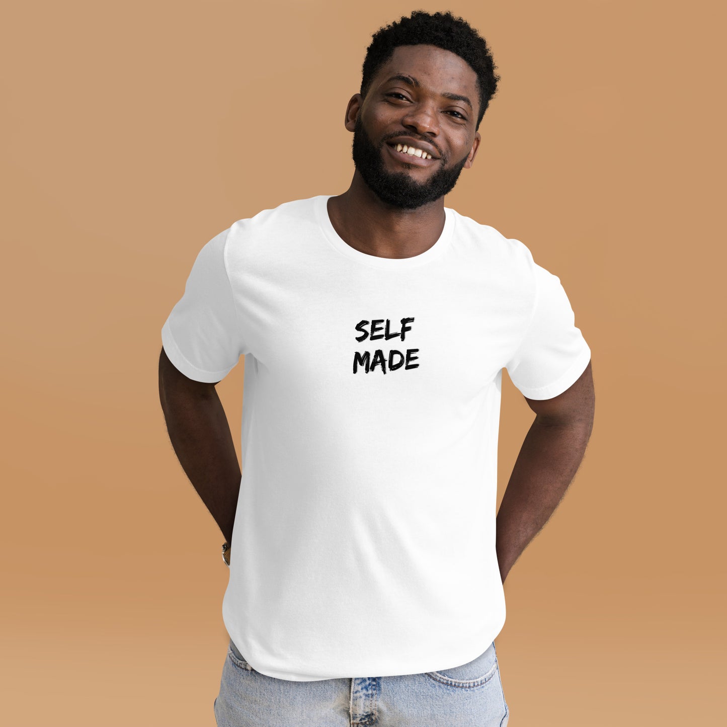 Self Made - Black Text - Unisex T-Shirt