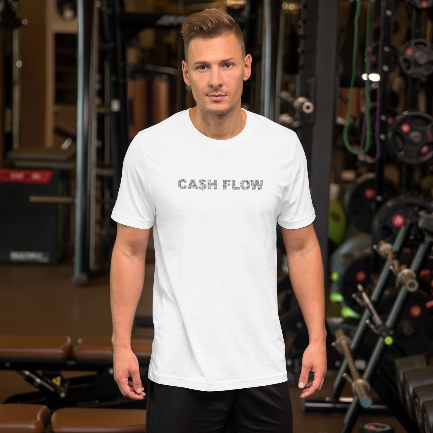 CA$H FLOW - Money Background - T-Shirt